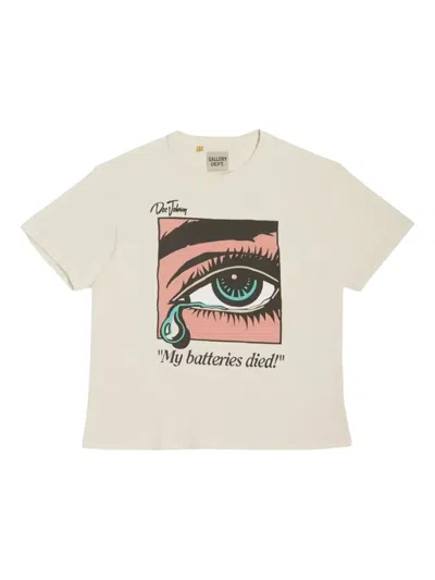 Gallery Dept. Dead Batteries Graphic-print T-shirt In Neutral