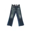 Gallery Dept. Belt-loop Logo-patch Jeans In Blue