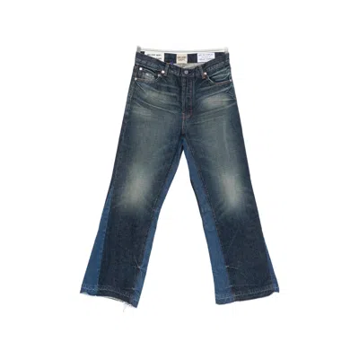 Gallery Dept. Belt-loop Logo-patch Jeans In Blue