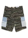 Gallery Dept. Denim-pocket Cargo Shorts In Green