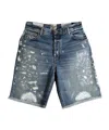 Gallery Dept. Denim Shorts With Belt Loops In Blue