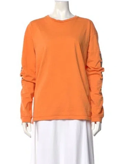 Pre-owned Gallery Dept. Dept De La Galerie Crew Neck T-shirt In Orange