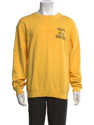 Pre-owned Gallery Dept. Dept De La Galerie Graphic Print Sweatshirt In Yellow
