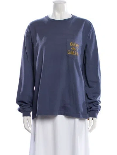 Pre-owned Gallery Dept. Dept De La Galerie Graphic Print T-shirt In Blue