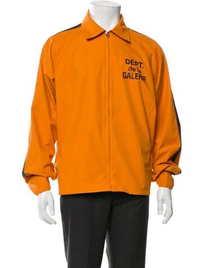 Pre-owned Gallery Dept. Dept De La Galerie Graphic Print Windbreaker In Orange