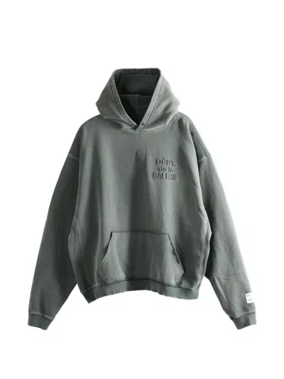 Gallery Dept. Dept Embossed Long-sleeves Hoodie In Gray