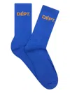 Gallery Dept. Dept Logo Socks In Blue