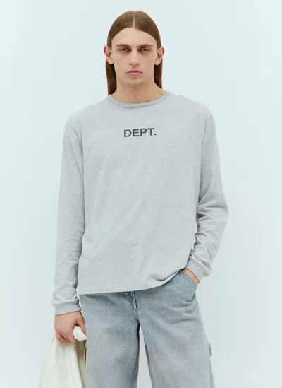 Gallery Dept. Dept Long Sleeve T-shirt In Grey