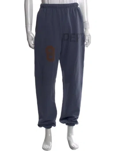 Pre-owned Gallery Dept. Distressed Accents Lounge Bottoms In Blue