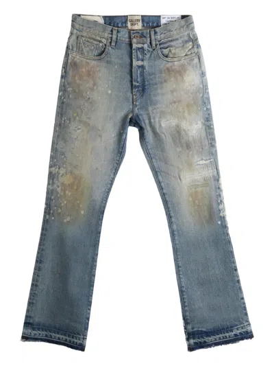 Gallery Dept. Distressed Frayed Jeans In Blue