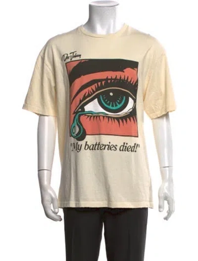 Pre-owned Gallery Dept. Doc Johnny My Batteries Died Graphic Print T-shirt In Neutrals