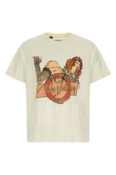 Gallery Dept. Doc Johnson Toys 4 Love Glittered Printed Cotton-jersey T-shirt In Neutral