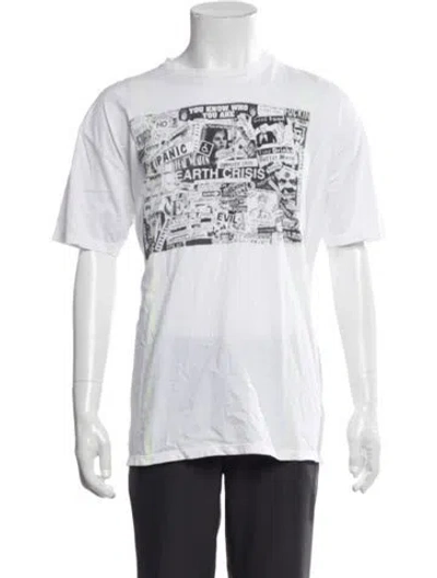 Pre-owned Gallery Dept. Earth Crisis Graphic Print T-shirt In White