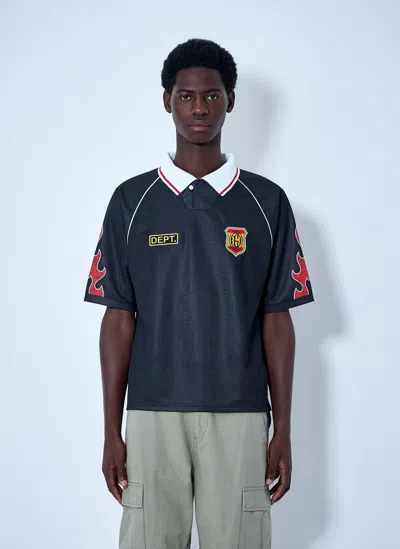 Gallery Dept. Embroidered Polo Shirt In Black