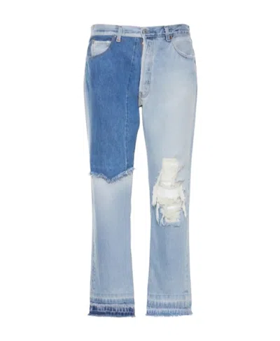 Gallery Dept. Faux Vintage Ken Jeans In Blue