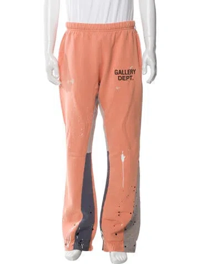 Pre-owned Gallery Dept. Flare Sweatpants In Orange