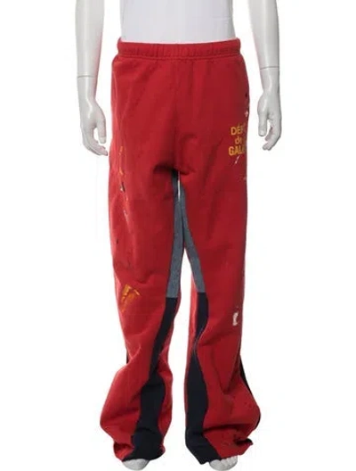 Pre-owned Gallery Dept. Flare Sweatpants In Red