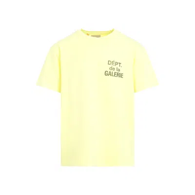 GALLERY DEPT. GALLERY DEPT. FLO YELLOW COTTON FRENCH TEE