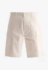 Gallery Dept. Foil Cargo Shorts In White