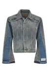 Gallery Dept. Ford Trucker Jacket Contrast Panels Collar In Blue