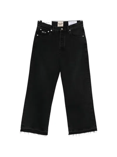 Gallery Dept. Frayed-hem Jeans In Black