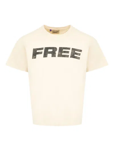 Gallery Dept. Free Archival White T-shirt In Multi