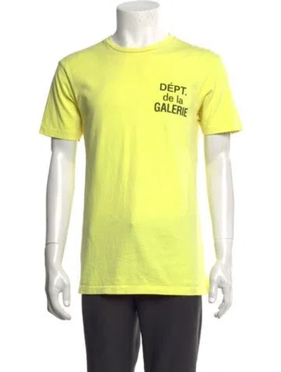 Pre-owned Gallery Dept. French Logo Graphic Print T-shirt In Yellow
