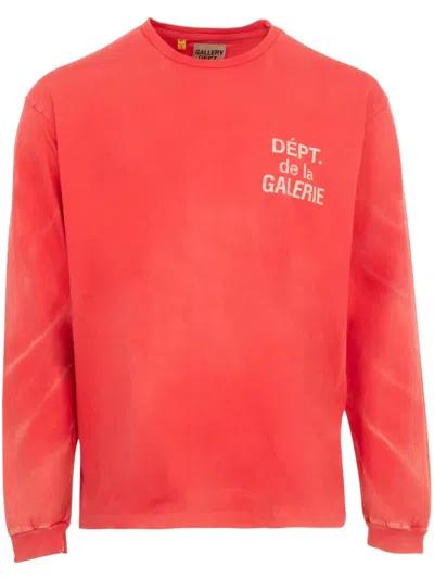 Gallery Dept. French-logo Long-sleeve T-shirt In Red