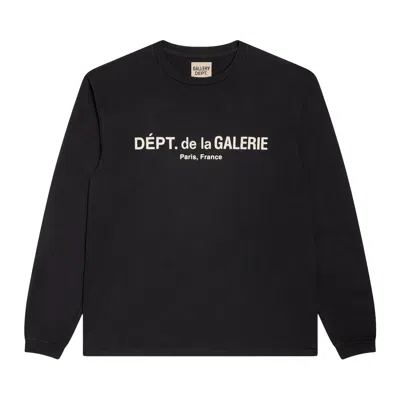 Pre-owned Gallery Dept. French Logo Lux Long-sleeve Tee 'washed Black' | Men's Size Xxl