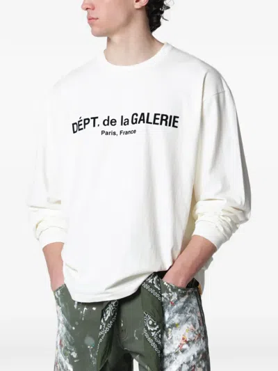 Gallery Dept. French Logo Lux Long-sleeve T-shirt In Neutral