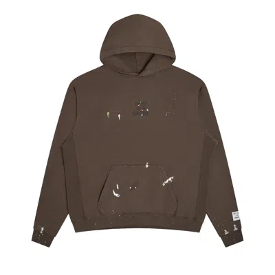 Pre-owned Gallery Dept. French Logo Painted Hoodie 'sepia' | Green | Men's Size Xl
