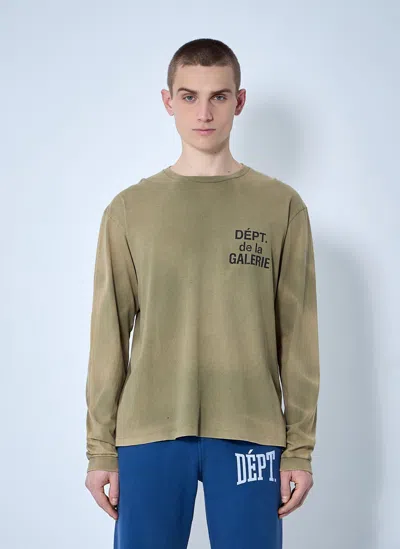 Gallery Dept. French Logo Print T-shirt In Green