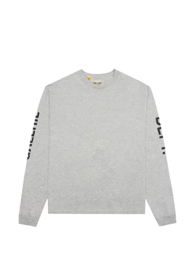 Gallery Dept. French Souvenir Long Sleeve T-shirt In Gray