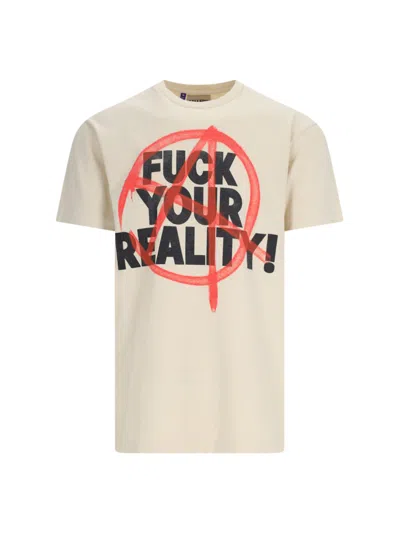 Gallery Dept. 'fuck Your Reality' T-shirt In Cream