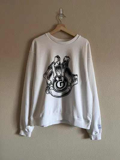 Pre-owned Gallery Dept. . G Ball Crewneck Sweatshirt In White