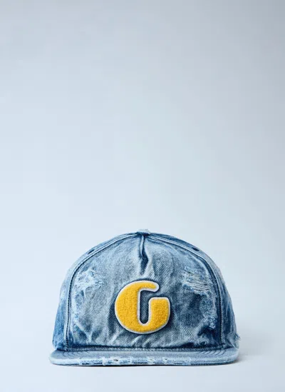 Gallery Dept. G Logo Patch Denim Cap In Blue