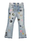 Gallery Dept. Time La Flare Patchwork Flared-leg Jeans In Blue