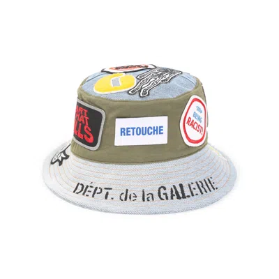 Gallery Dept. Mens Vintage Denim Galerie Patchwork Denim Bucket Hat In Blue