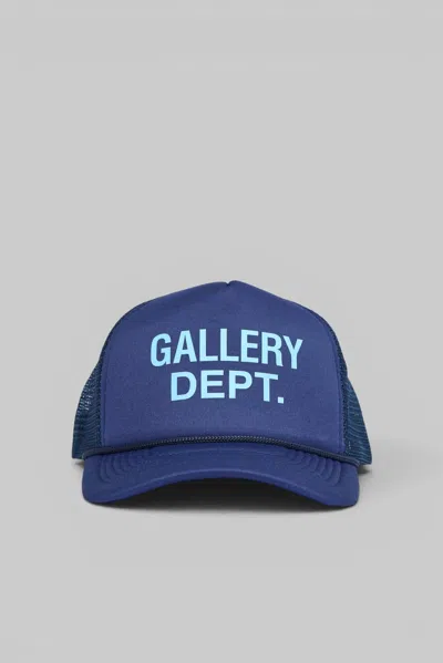 Gallery Dept. Gd Logo Trucker Cap In Blue