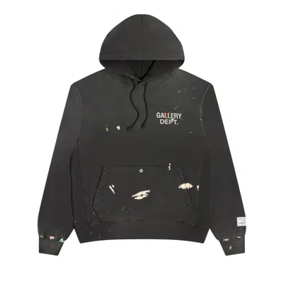 Pre-owned Gallery Dept. Gd Paint Logo Hoodie 'vintage Black' | Men's Size L