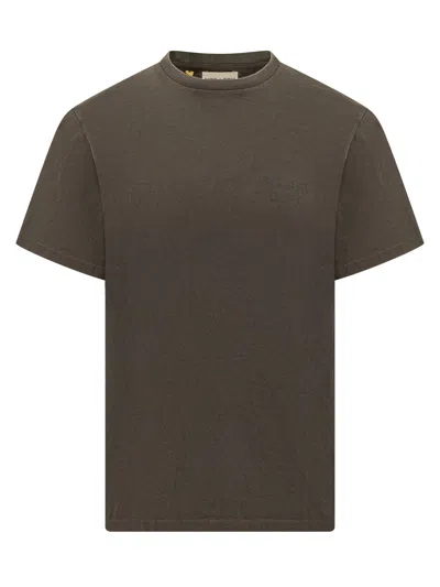 Gallery Dept. Giro Neck T-shirt In Washed Black