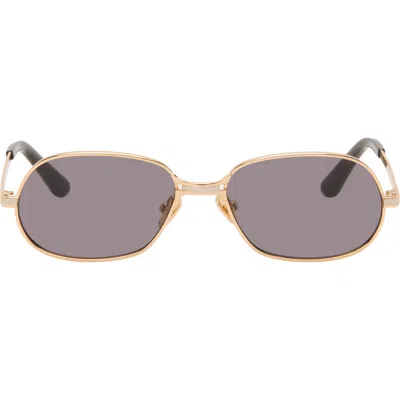 Gallery Dept. Gold 'october 12, 2001' Sunglasses In Purple
