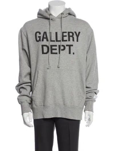 Pre-owned Gallery Dept. Graphic Print Crew Neck Hoodie In Gray