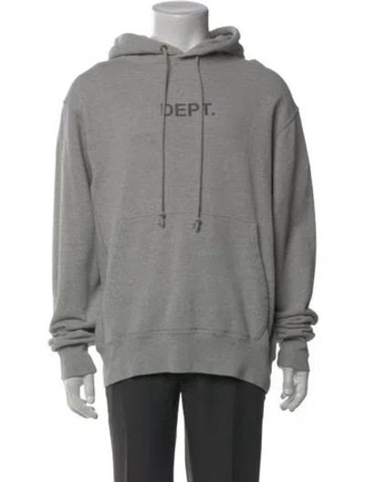 Pre-owned Gallery Dept. Graphic Print Crew Neck Hoodie In Gray
