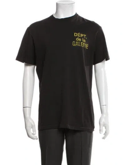 Pre-owned Gallery Dept. Graphic Print Crew Neck T-shirt In Black