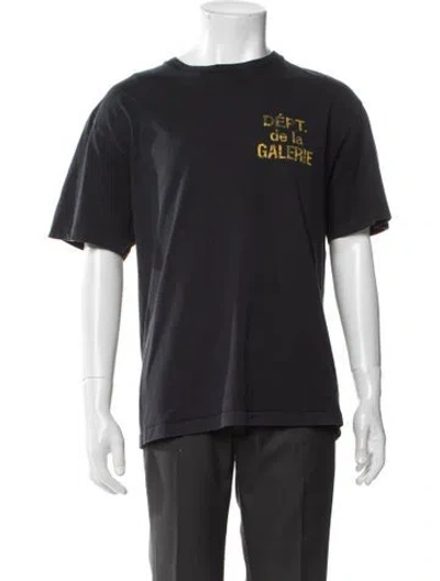 Pre-owned Gallery Dept. Graphic Print Crew Neck T-shirt In Blue