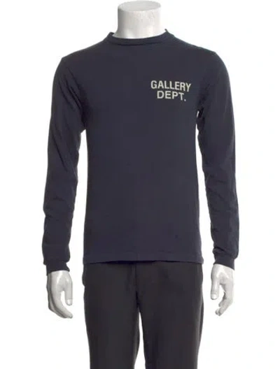 Pre-owned Gallery Dept. Graphic Print Crew Neck T-shirt In Blue