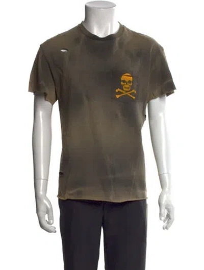Pre-owned Gallery Dept. Graphic Print Crew Neck T-shirt In Gray