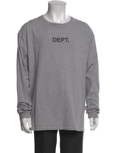 Pre-owned Gallery Dept. Graphic Print Crew Neck T-shirt In Gray