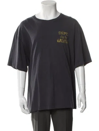 Pre-owned Gallery Dept. Graphic Print Crew Neck T-shirt In Gray